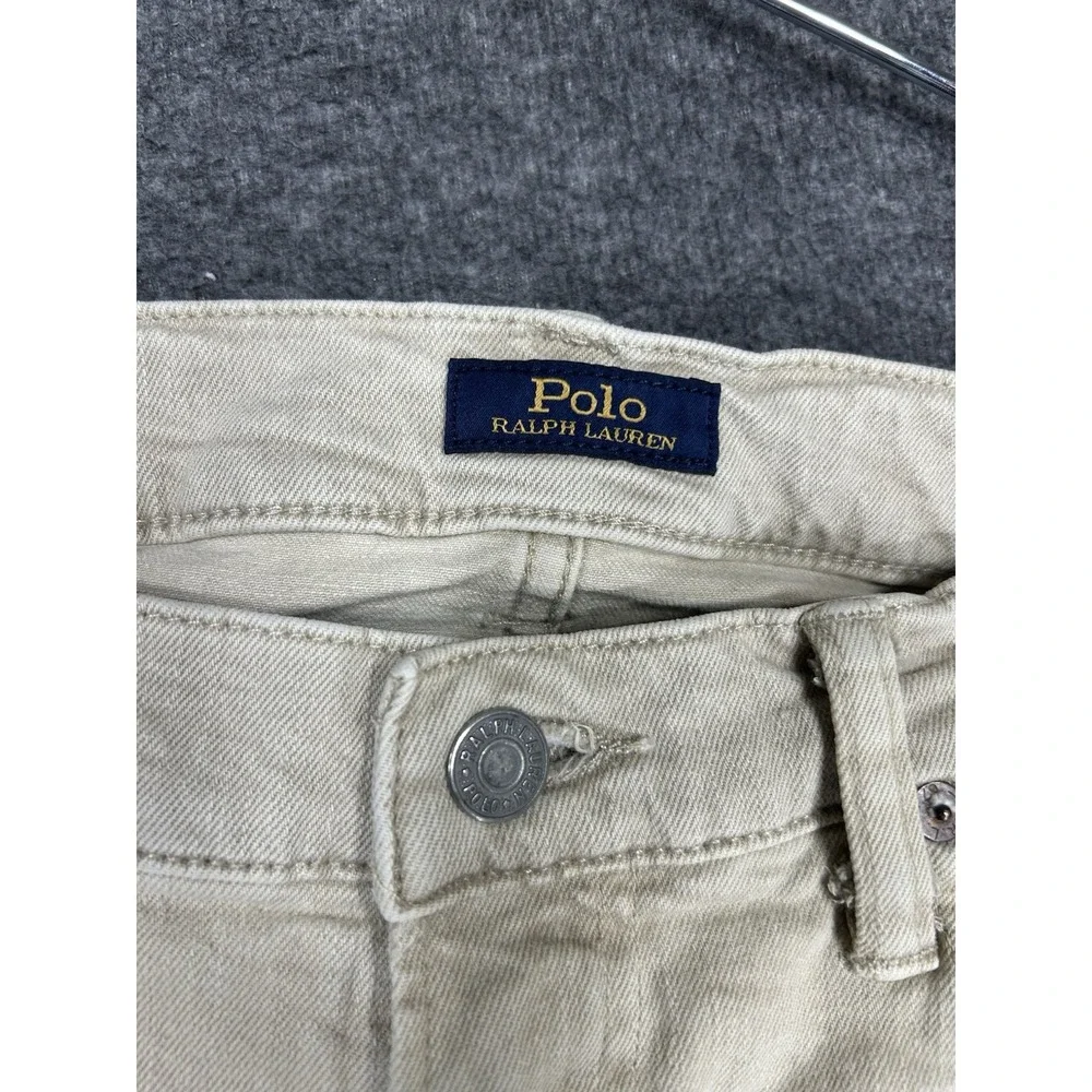Polo Ralph Lauren Jeans Men 31x30 (fits 32x30) Beige Varick Slim Straight